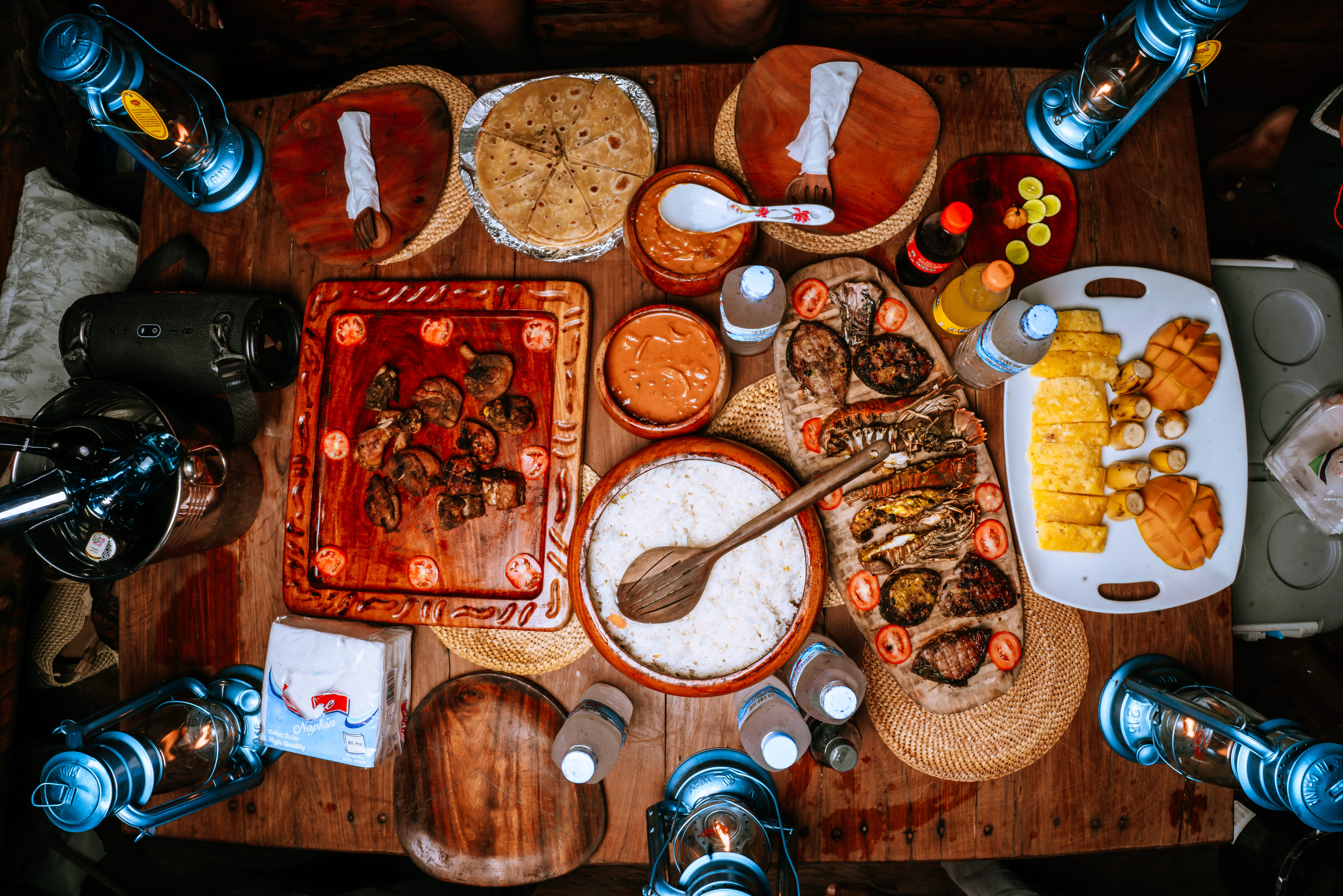 Sunset dinner on dhow